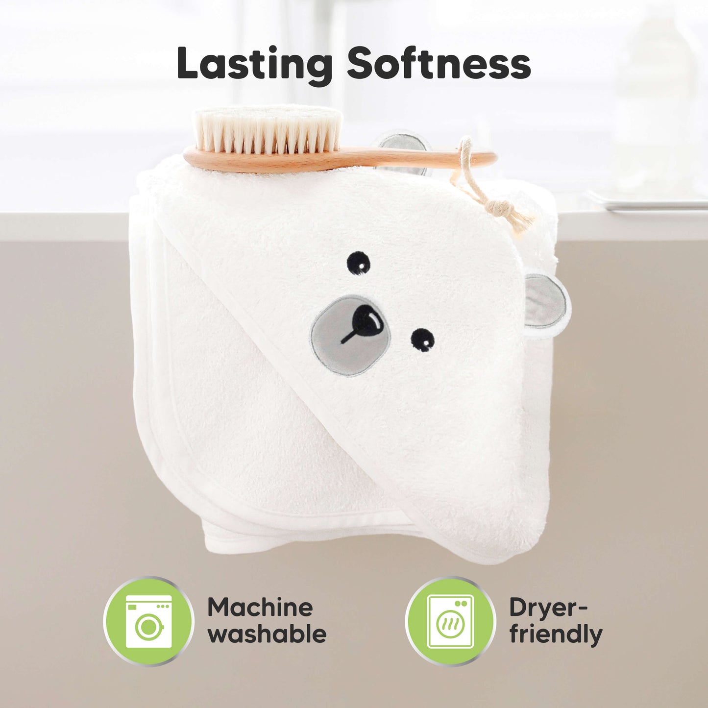 Cuddle Baby Hooded Towel (Polar)