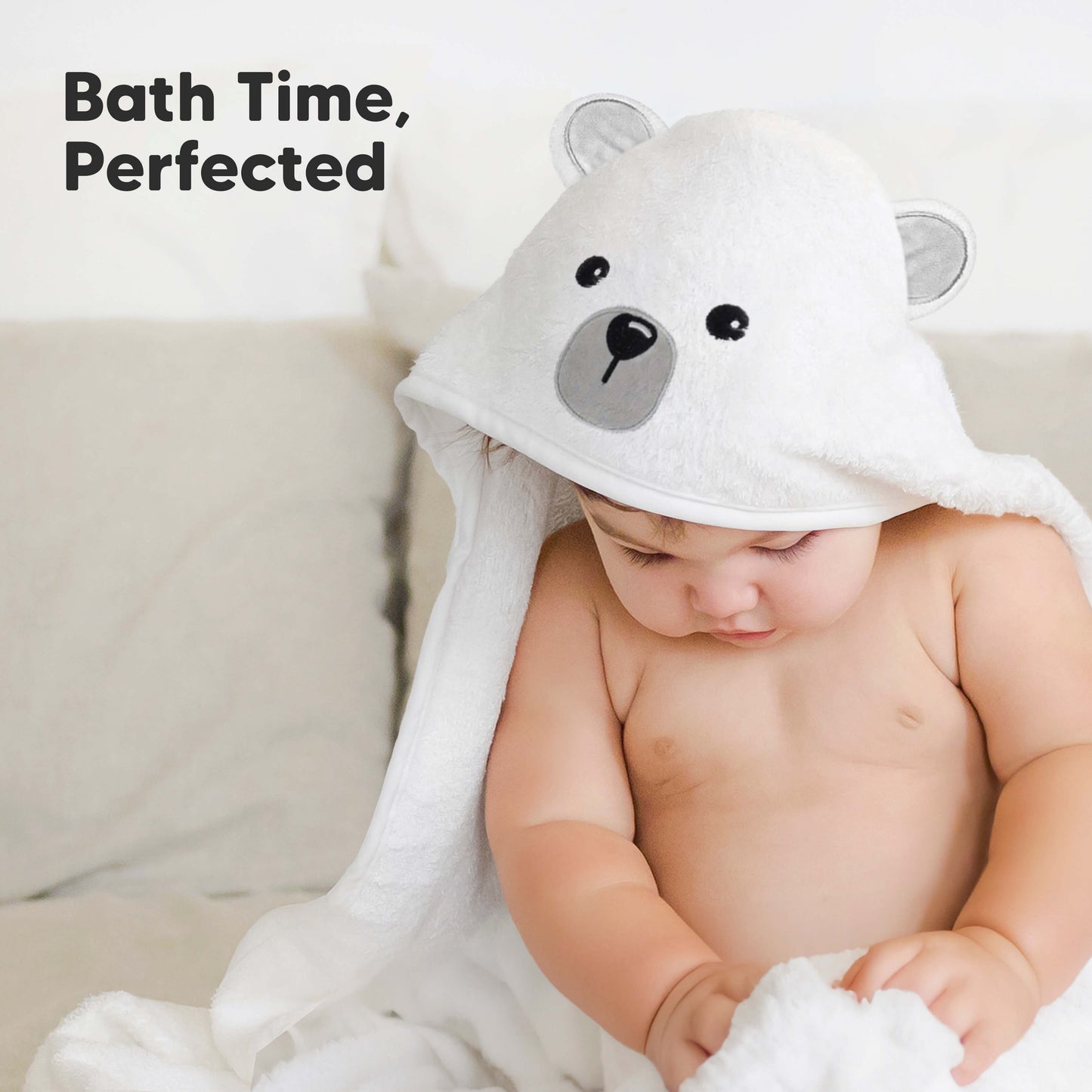 Cuddle Baby Hooded Towel (Polar)