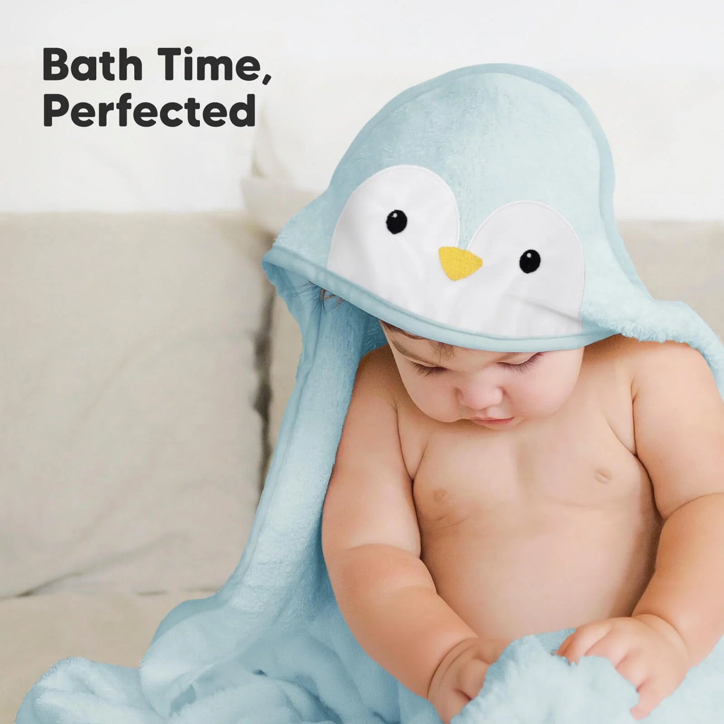 Cuddle Baby Hooded Towel (Penguin)