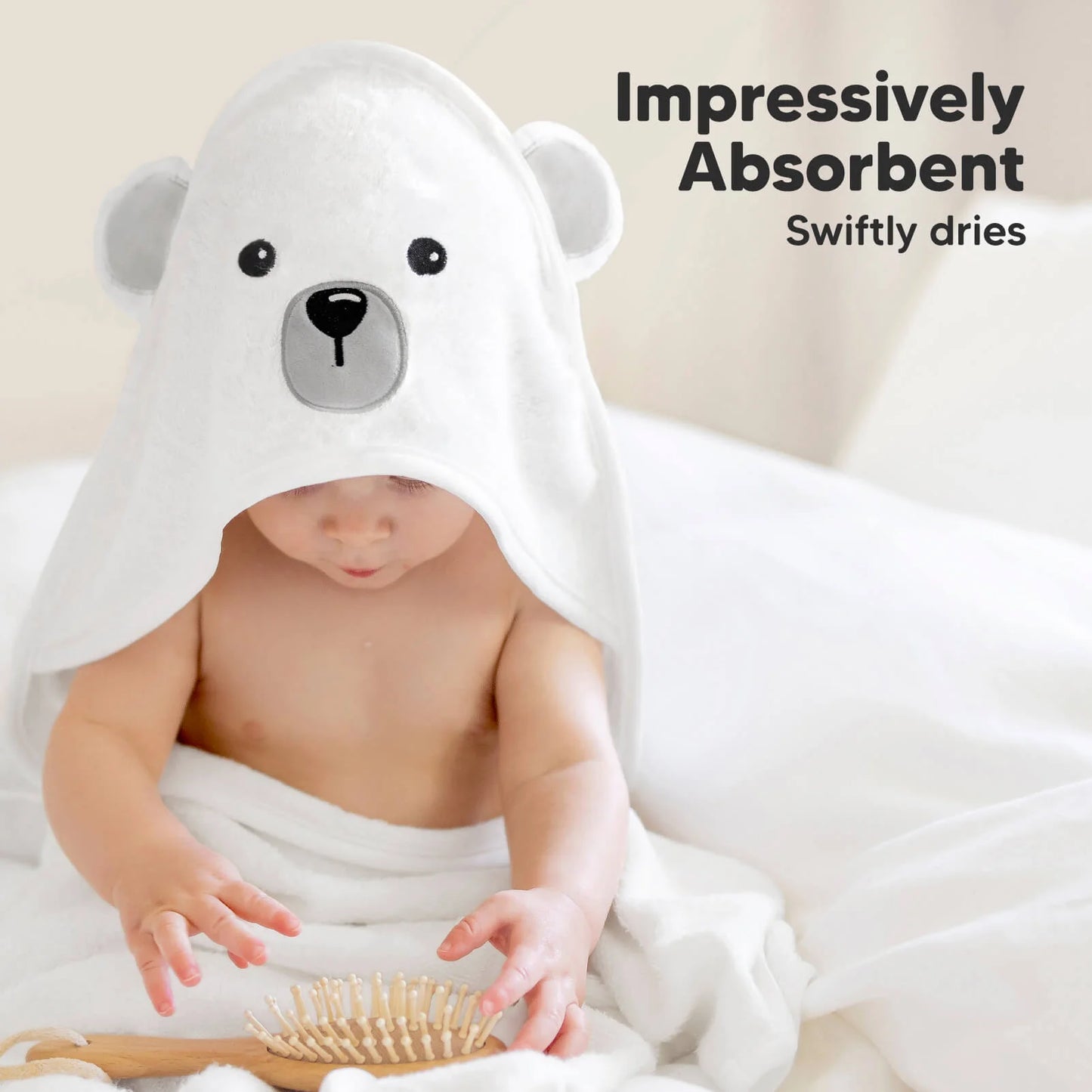Cuddle Baby Hooded Towel (Polar)