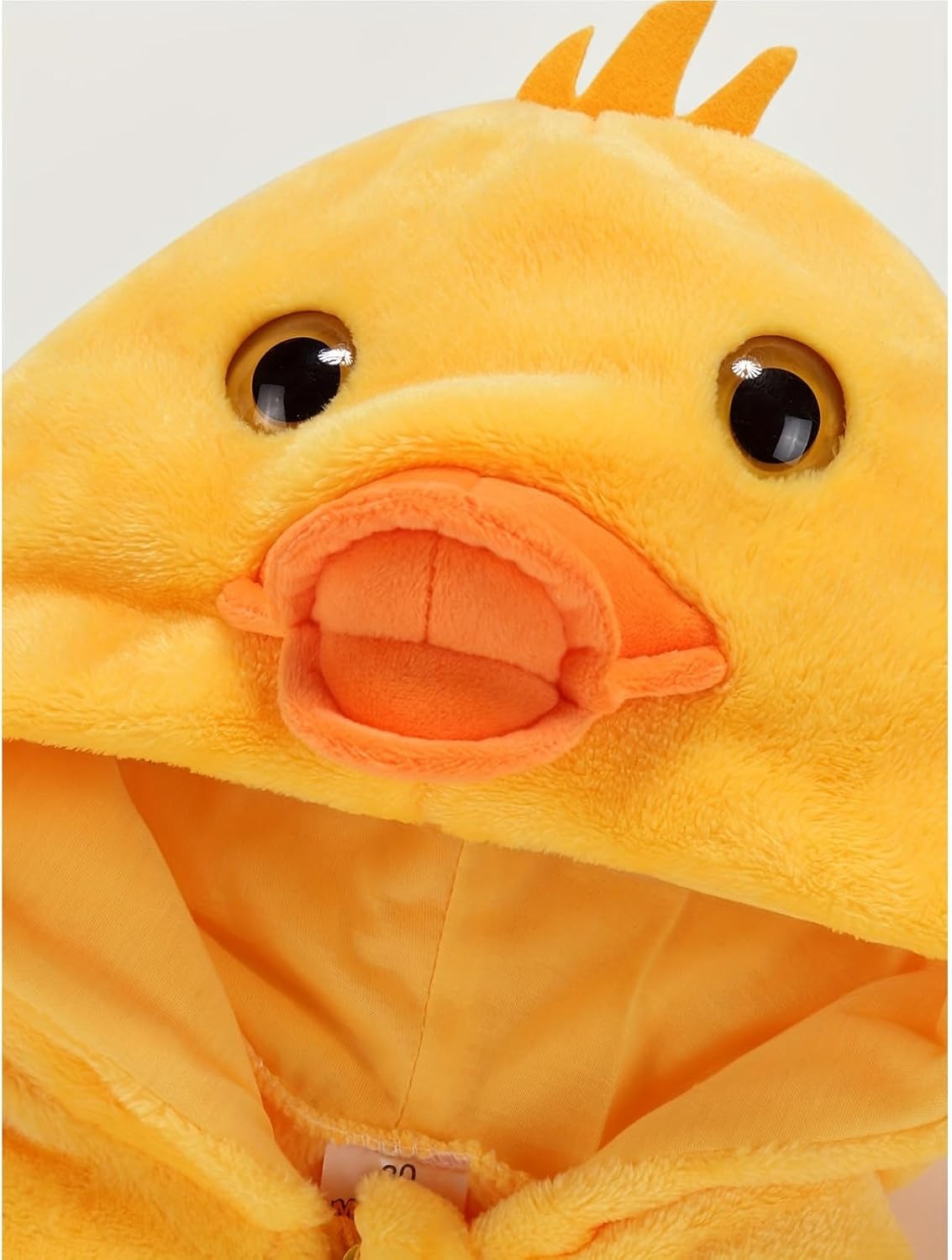 Flannel Hooded Romper | Duck