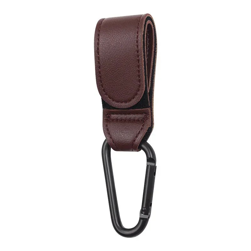 1/2Pcs PU Leather Baby Bag Stroller Hook Pram Rotate 360 Degree Rotatable Cart Organizer Pram Hook Stroller Accessories