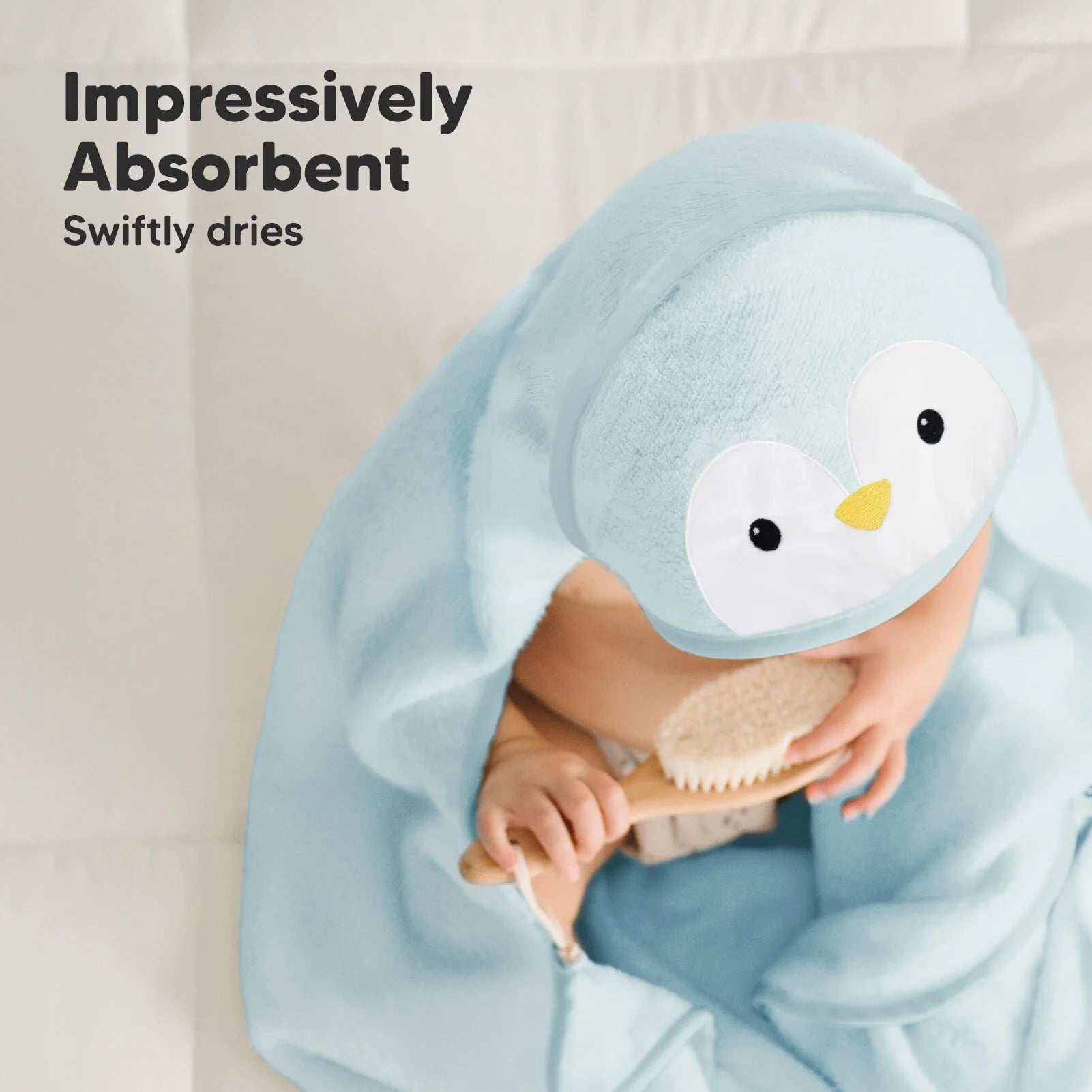 Cuddle Baby Hooded Towel (Penguin)
