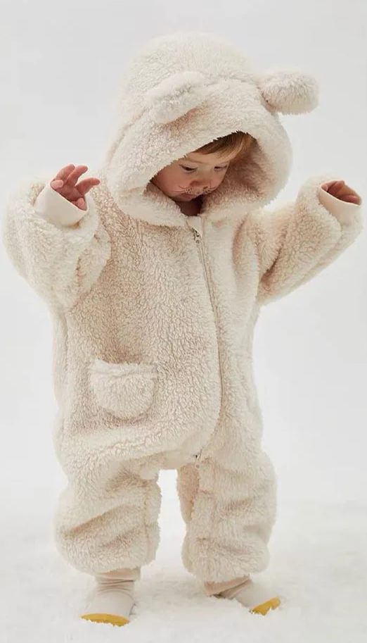 Chiquito | Newborn Baby Fleece Rompers for Spring and Autumn
