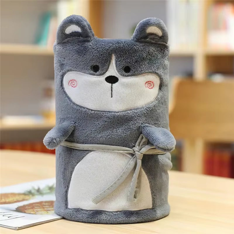 Baby Blankets Warm Fleece Thermal Newborn Soft Stroller Sleep Cover Cartoon Beanie Infant Bedding Swaddle Wrap Kids Bath Towel