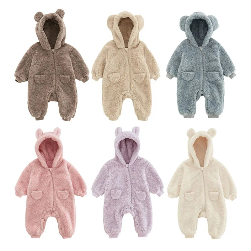 Chiquito | Newborn Baby Fleece Rompers for Spring and Autumn