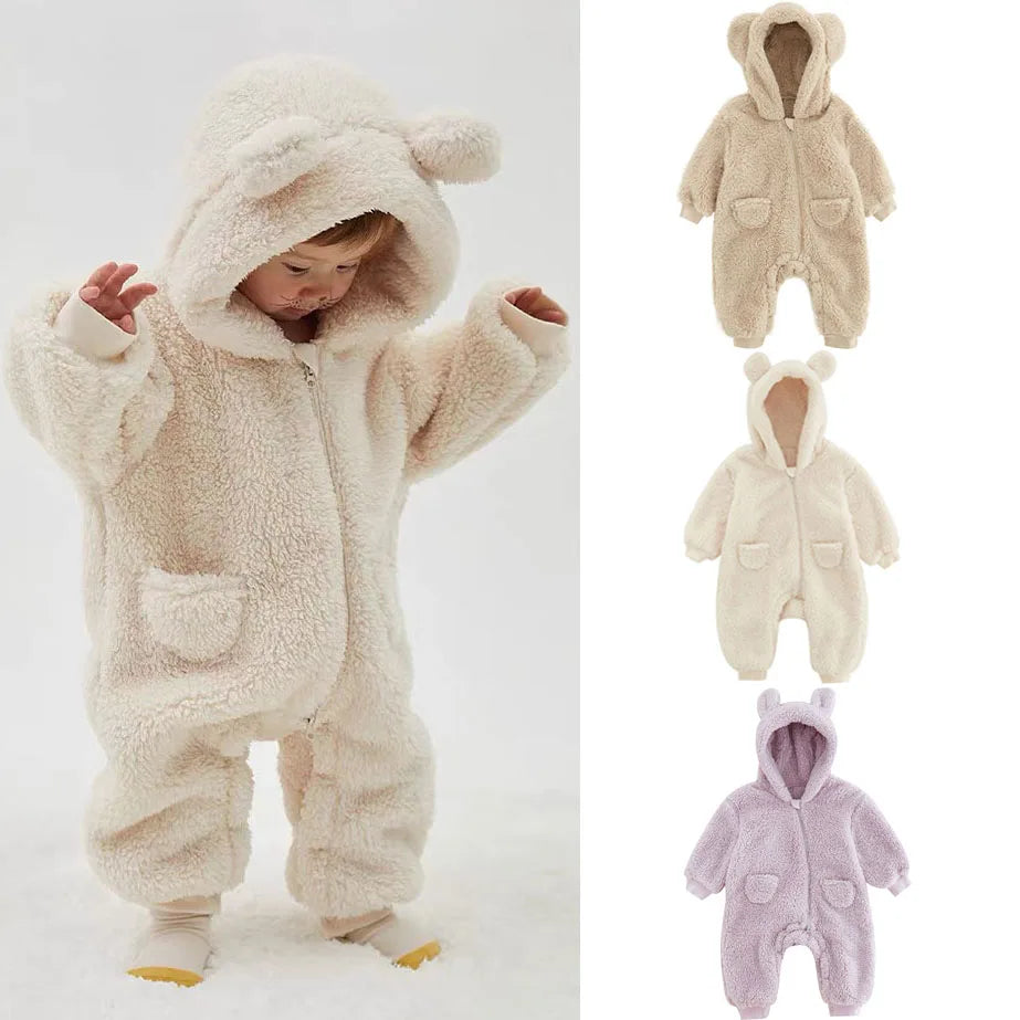 Chiquito | Newborn Baby Fleece Rompers for Spring and Autumn