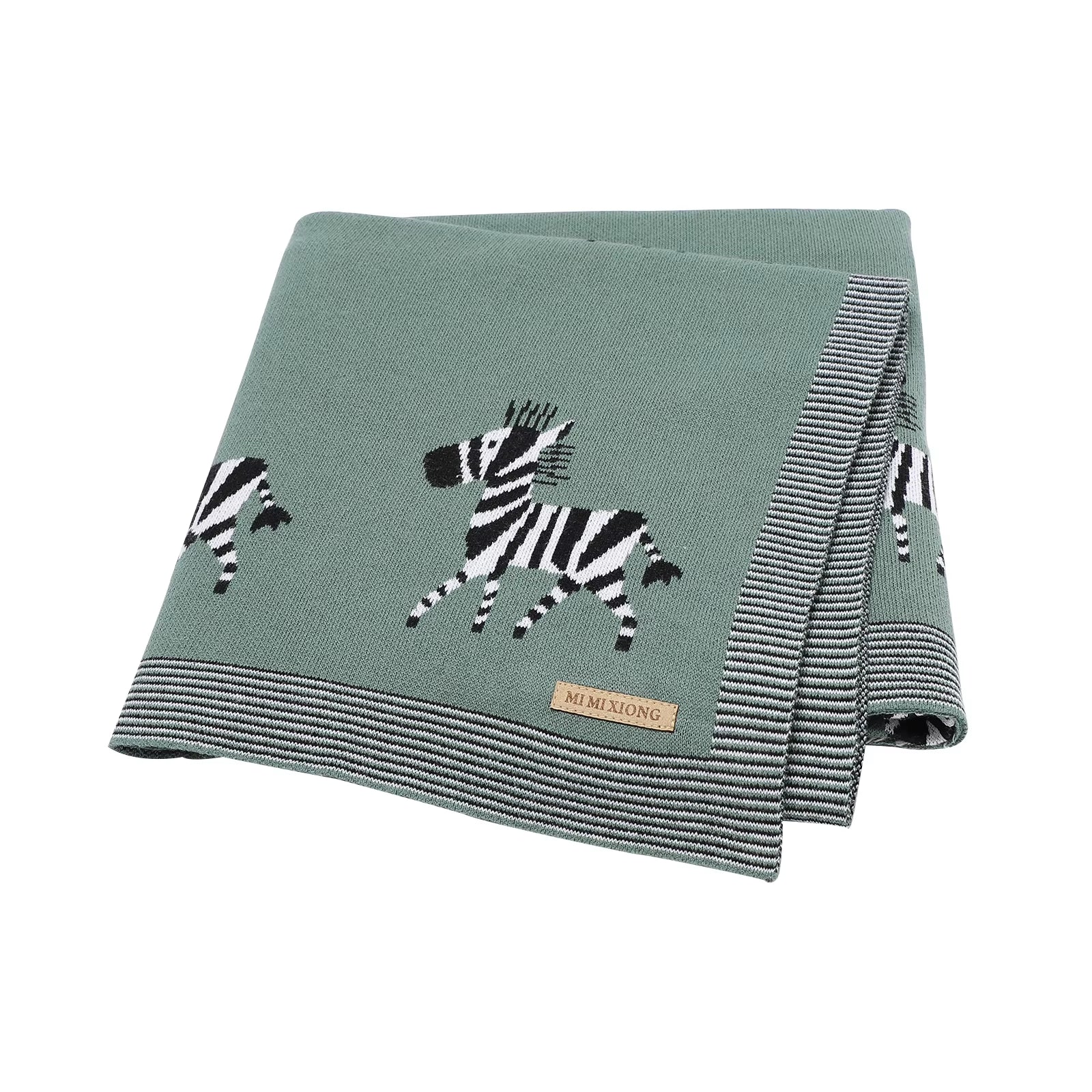 Baby Blankets Swaddle Wrap Cotton Knitted Newborn Bebes Stroller Bedding Sleeping Covers 100*80Cm Toddler Infant Month Blankets
