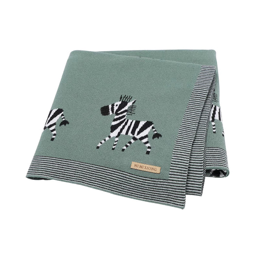 Baby Blankets Swaddle Wrap Cotton Knitted Newborn Bebes Stroller Bedding Sleeping Covers 100*80Cm Toddler Infant Month Blankets