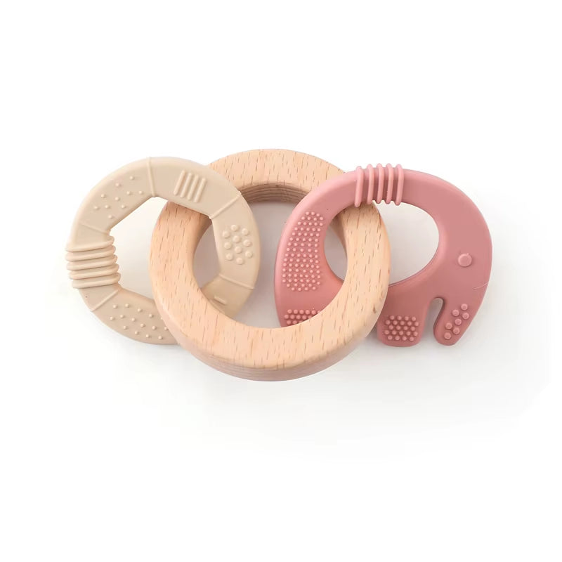 Baby Toys Silicone Anxiety Teethers Animal Bracelet Baby Toys 0 12 Months Cartoon Rattles Mobiles for Babies Silicone Teethers