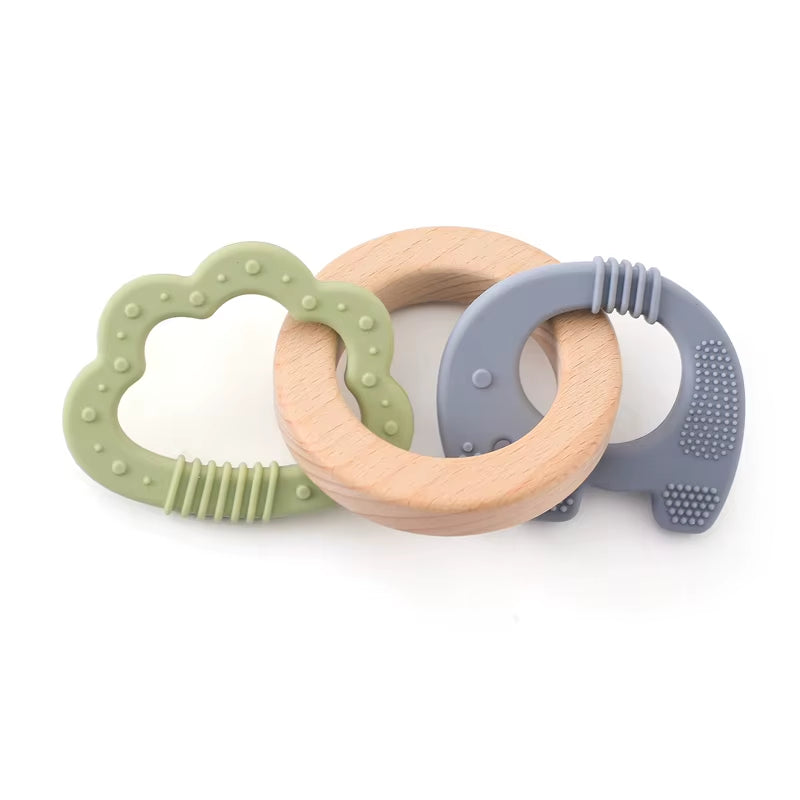 Baby Toys Silicone Anxiety Teethers Animal Bracelet Baby Toys 0 12 Months Cartoon Rattles Mobiles for Babies Silicone Teethers