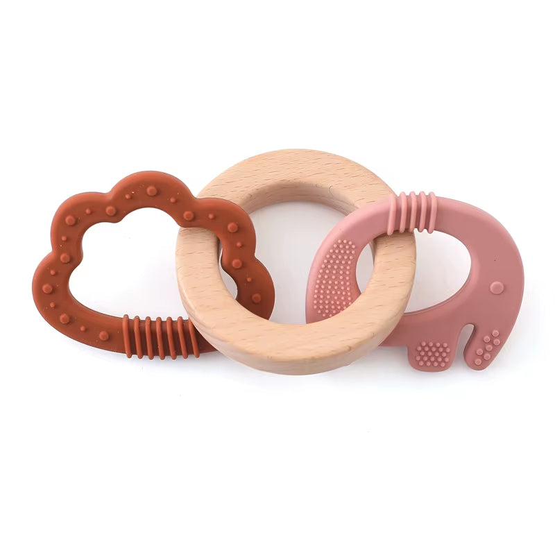 Baby Toys Silicone Anxiety Teethers Animal Bracelet Baby Toys 0 12 Months Cartoon Rattles Mobiles for Babies Silicone Teethers