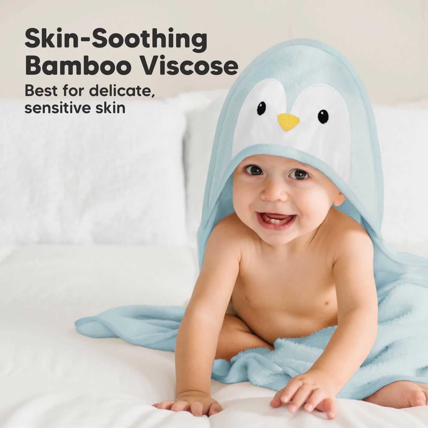 Cuddle Baby Hooded Towel (Penguin)