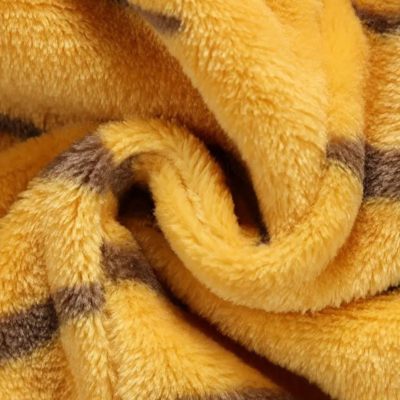 Flannel Hooded Romper | Tiger